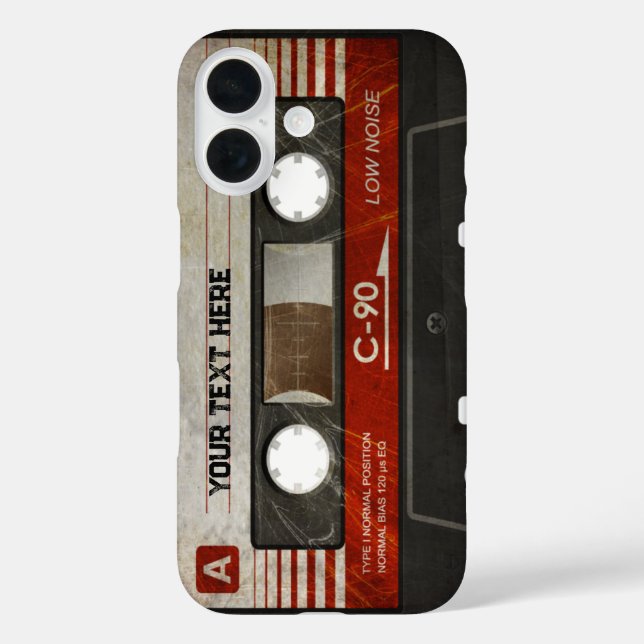 Retro Compact Audio Cassette | DJ Best Gifts Case-Mate iPhone Case (Back)