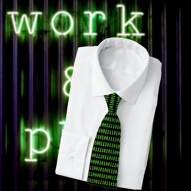 Retro Computing - Programming in Binary - Coders Tie (Creator Uploaded)