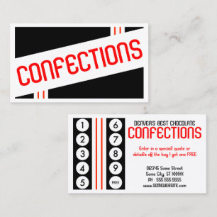 retro confections stamp card