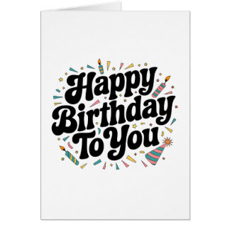 Retro Confetti Birthday