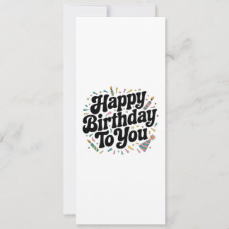 Retro Confetti Birthday Invitation