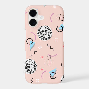 Retro Confetti Memphis Pattern Pink