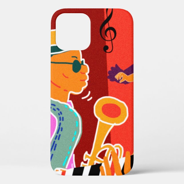 Retro contrast music festival jazz Case-Mate iPhone case (Back)