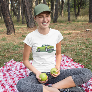 Retro Convertible Green Car T-Shirt