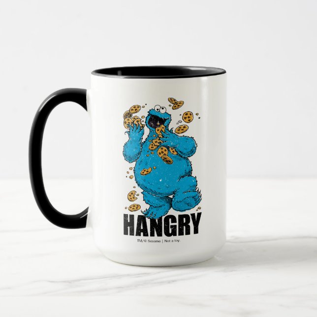 Retro Cookie Monster | Hangry Mug (Left)