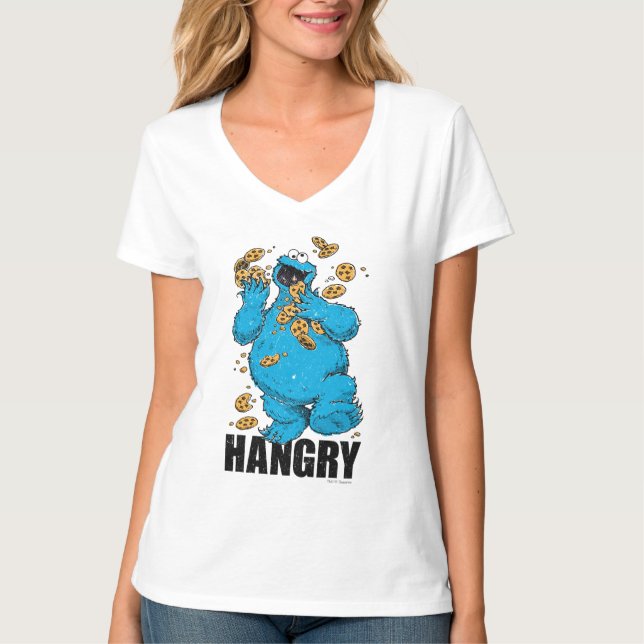 Retro Cookie Monster | Hangry T-Shirt (Front)