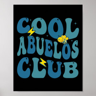 Retro Cool Abuelos Club Fathers Day New Grandpa Poster
