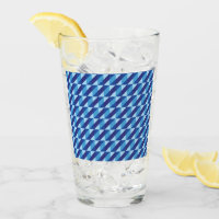 Retro Cool Blue 90s vibes Geometric Abstract