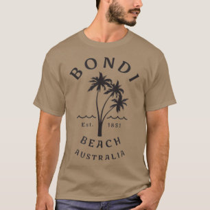 Retro Cool Bondi Beach Australia Vintage Palm T-Shirt