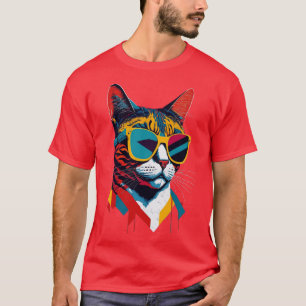 Retro Cool Cat Vintage Vibes and Feline Flair 1 T-Shirt