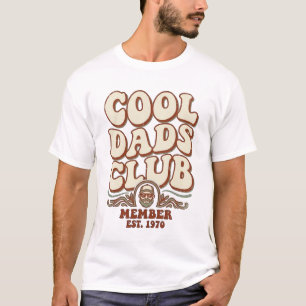 Retro Cool Dads Club Member Est 1970 Groovy Father T-Shirt