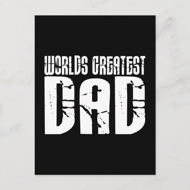Retro Cool Dads : World's Greatest Dad Postcard (Front)