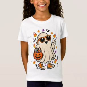 Retro Cool Ghost with Sunglasses Trick T-Shirt