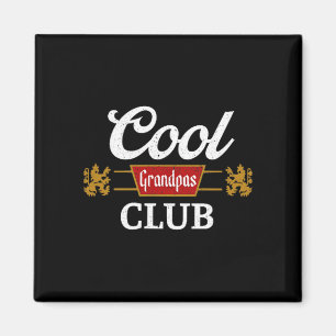 Retro Cool Grandpas Club Family Matching Father's  Magnet
