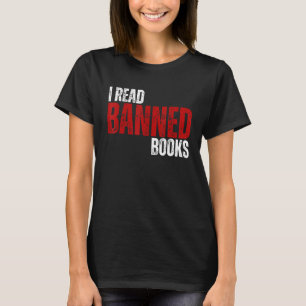 Retro Cool I Read Banned Books Books  Book Worms T-Shirt