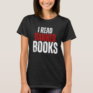 Retro Cool I Read Banned Books Books Book Worms T-Shirt