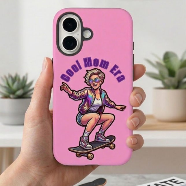 Retro Cool Mum Era Custom Text Phone Case (Creator Uploaded)