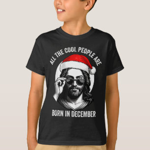 Retro Cool People Are Born In December Christian C T-Shirt