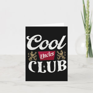 Retro Cool Uncles Club Best Uncle Ever Funny Fathe Card