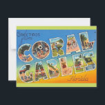 Retro Coral Gables Florida Postcard<br><div class="desc">A retro postcard for Coral Gables,  Florida repurposed!</div>