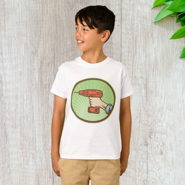 Retro Cordless Drill T-Shirt (Creator Uploaded)
