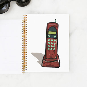 Retro Cordless Phone Vintage 90s Planner