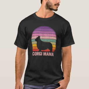 Retro Corgi Mama Graphic Corgi T-Shirt