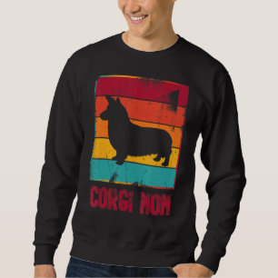 Retro Corgi Mum Owner Mother Pet Mama Dog Sweatshirt