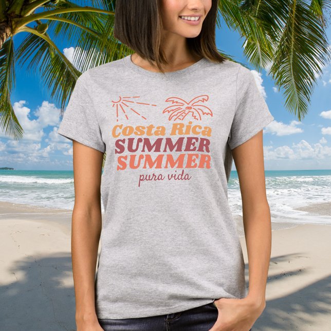 Retro Costa Rica Summer Souvenir  T-Shirt (Retro Costa Rica Summer Souvenir T-Shirt)