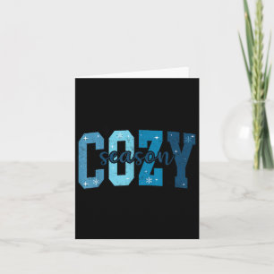 Retro Cosy Season Cute Winter Vibes Tis The Season Card