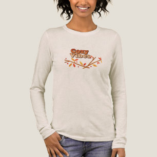 Retro “Cosy Vibes” T-Shirt 70s Autumn Gradient F Tri-Blend Shirt