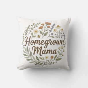 Retro Cottagecore Plant Mum Marigold Aesthetic Swe Cushion