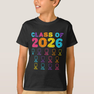 Retro Countdown To Senior Graduation Cl Of 2026 T-Shirt