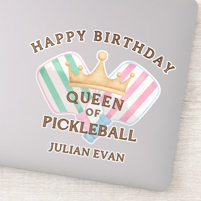 Retro County Club Queen of Pickleball (Detail)