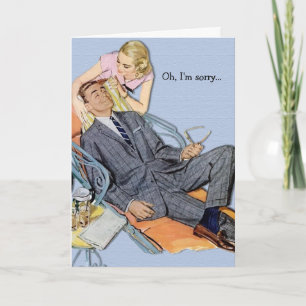 Retro Couple - Only When You Need Something, Card