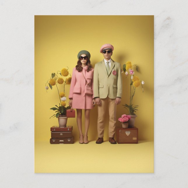 Retro Couple Postcard (Front)