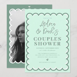 Retro Couples Shower Invitation