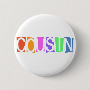 Retro Cousin 6 Cm Round Badge