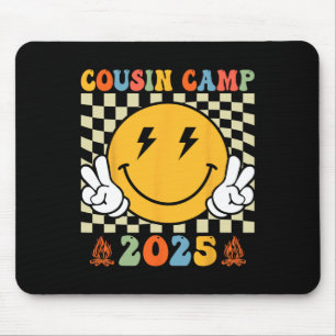 Retro Cousin Camp 2025 Family Vacation Summer Camp Mouse Pad