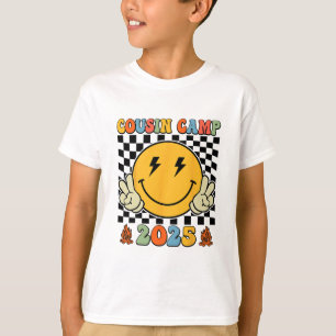 Retro Cousin Camp 2025 Family Vacation Summer Camp T-Shirt