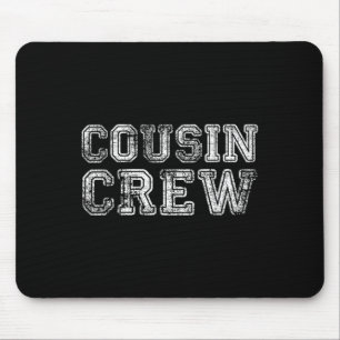 Retro Cousin Crew Family Matching Vacation Girls B Mouse Pad