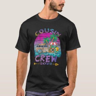 Retro Cousin Crew Vacation 2022 Beach Trip Family T-Shirt