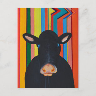 Retro Cow Postcard