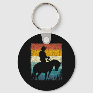 Retro Cowboy  Key Ring