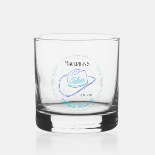 Retro Cowboy Saloon Drinkware Whiskey Glass