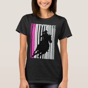 Retro Cowgirl Birthday 43rd Rodeo Horse Queen Barr T-Shirt