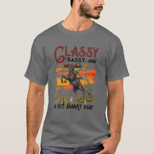 Retro Cowgirl Boots Classy Sassy Western Country C T-Shirt
