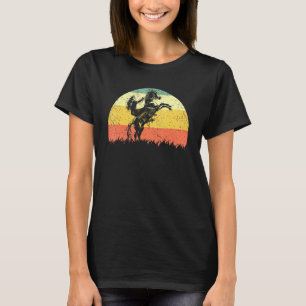 Retro Cowgirl Texas Ranch Vintage Girl Riding Hors T-Shirt