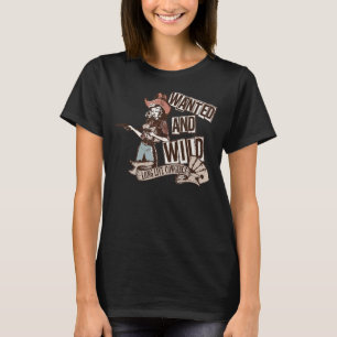 Retro Cowgirl Wanted And Wild Rodeo Mum Western Co T-Shirt