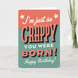 Retro Crappy Birthday Card